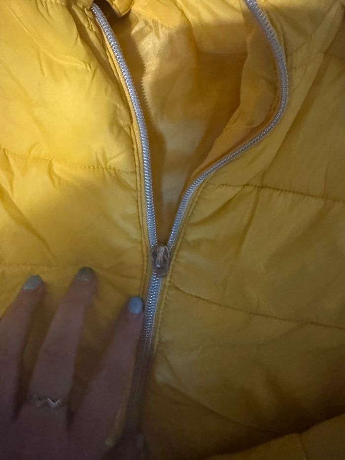 Manteau doudoune cache cache jaune 42 - photo numéro 3
