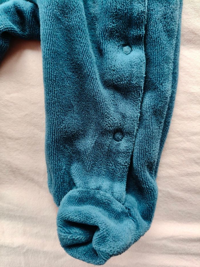 Pijama chaud mixte Influx bleu éléphant 6 mois - photo numéro 3