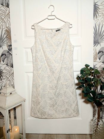 Robe Sinéquanone Paris Taille 42 – Made in France – Blanche texturée – Élégante