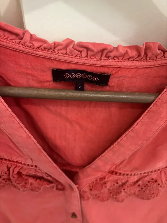 Blouse manches 3/4 vieux rose BONOBO - photo numéro 2
