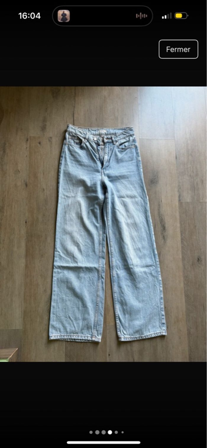 jeans large bleu femme - photo numéro 4