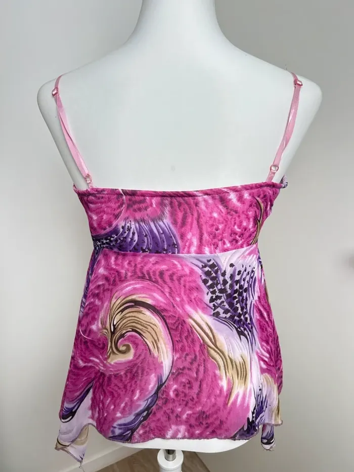 Top Ibiza asymétrique rose - photo numéro 2