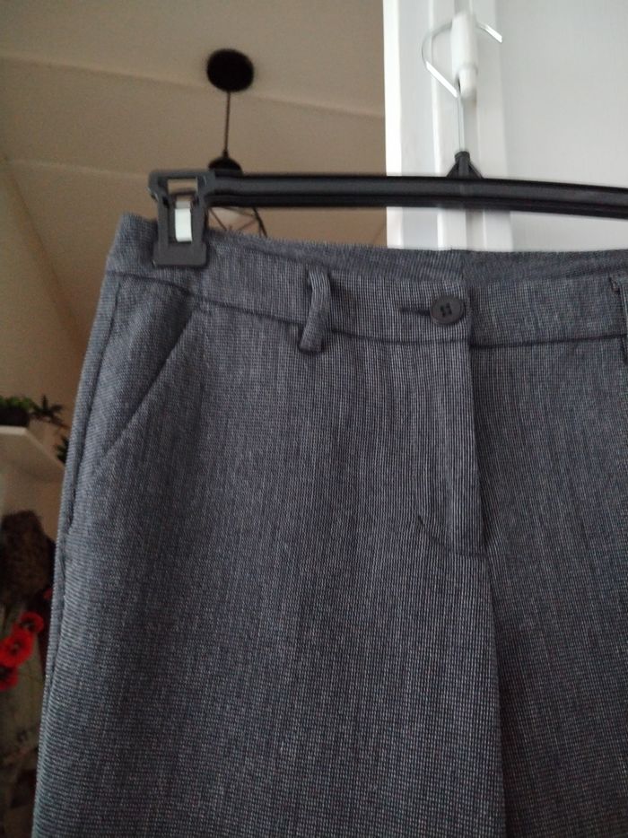 Pantalon gris chiné Stile Benetton - photo numéro 9