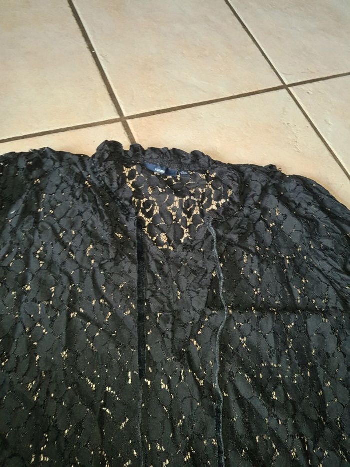 Haut dentelle kiabi noir 46 xl - photo numéro 7