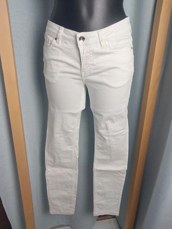 Les petites bombes pantalon jean été blanc T.38 neuf