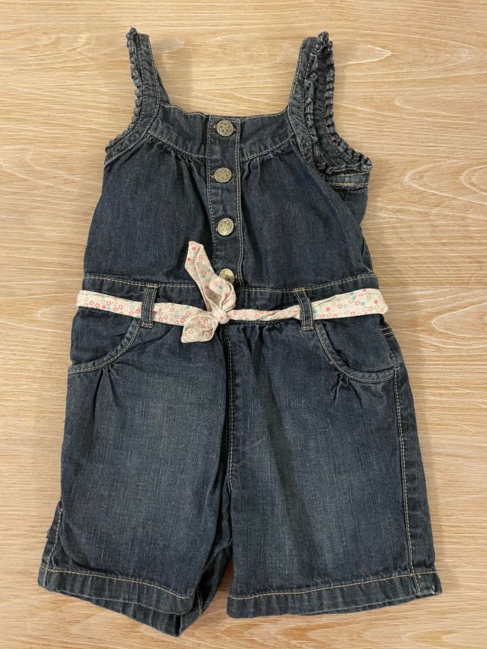 Combinaison short jeans