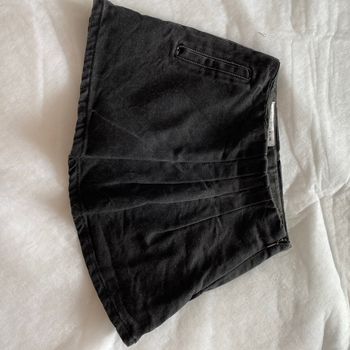 Jupe en jeans noir taille reglable élastique