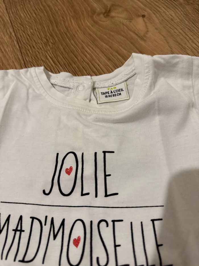T-shirt à message 18 mois - photo numéro 3