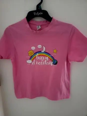 T-shirt rose Occitan Taille 8 ans