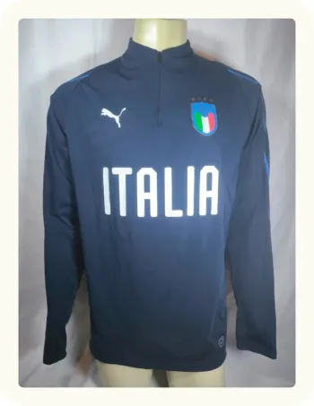 Haut tee shirt manches longues sport training entraînement football Puma Italie Taille L 40