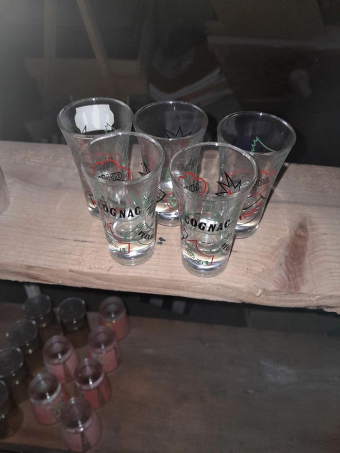Lot de 5 verres cognac Bon état