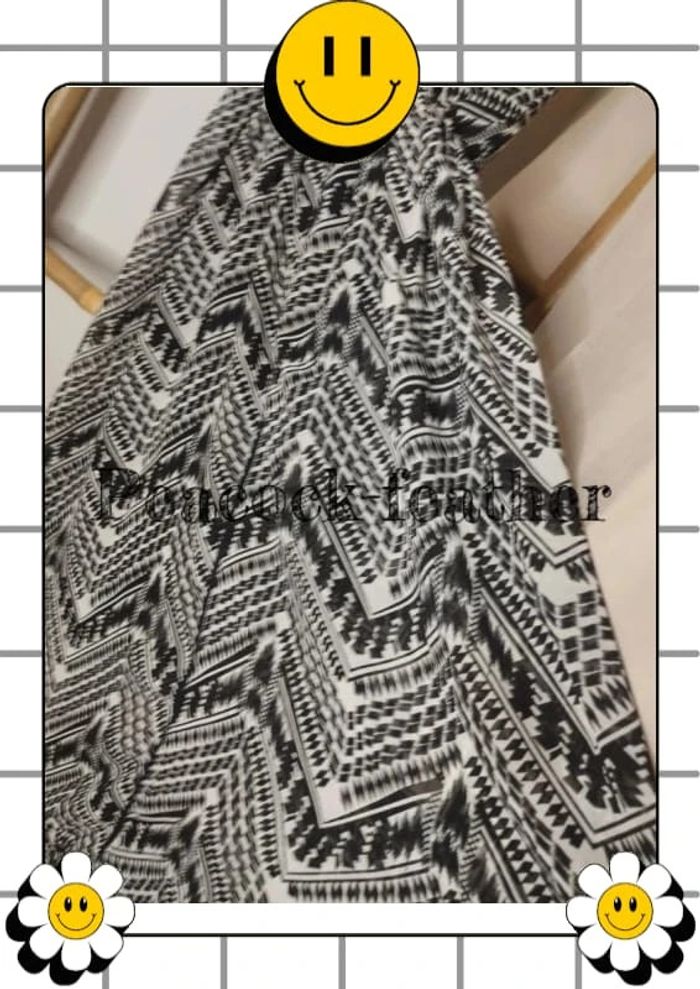 Robe longue asymétrique noire et blanche le temps des cerises TU - photo numéro 3