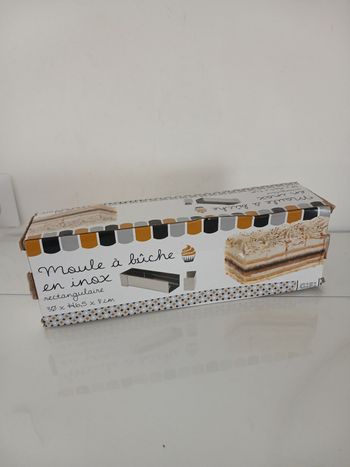 Moule à bûche rectangulaire en inox