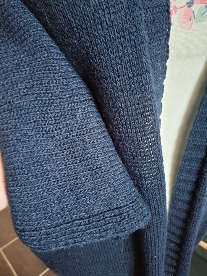 Gilet bleu marine manches 3/4 - photo numéro 2
