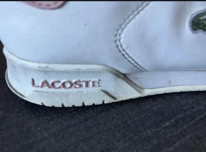 Baskets blanches Lacoste taille 40 👟 - photo numéro 5