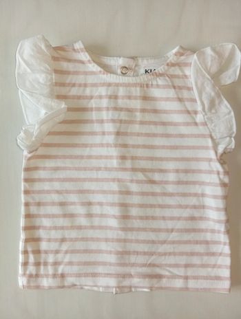 T shirt fille manches a volants