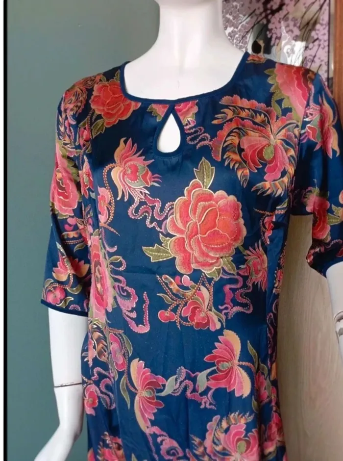 Robe longue fleurie L - photo numéro 7
