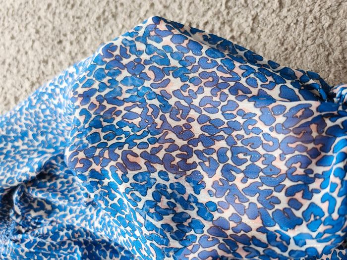 Robe longue fluide bleue taille 36 - photo numéro 8
