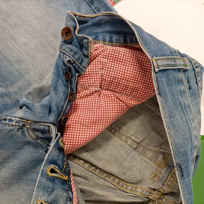 Short en jean denim bleu taille 42 estimée A868 - photo numéro 11