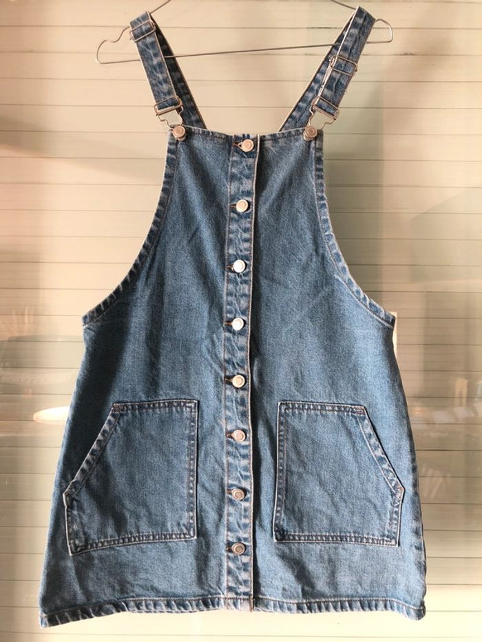 Robe en jean taille 38 coupe droite - photo numéro 3