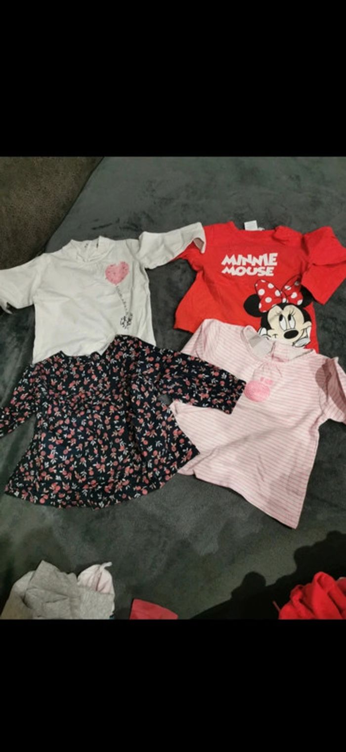 Lot t shirt manche longue 6 mois