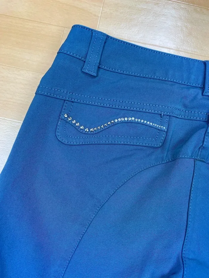 Pantalon d’équitation Animo gris-bleu – Taille 34 – Très bon état - photo numéro 11