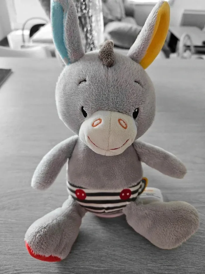 Peluche musicale Âne