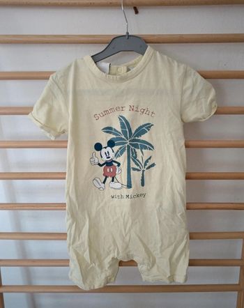 Combinaison short disney baby mickey