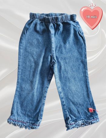 Jean bleu fille 18 mois