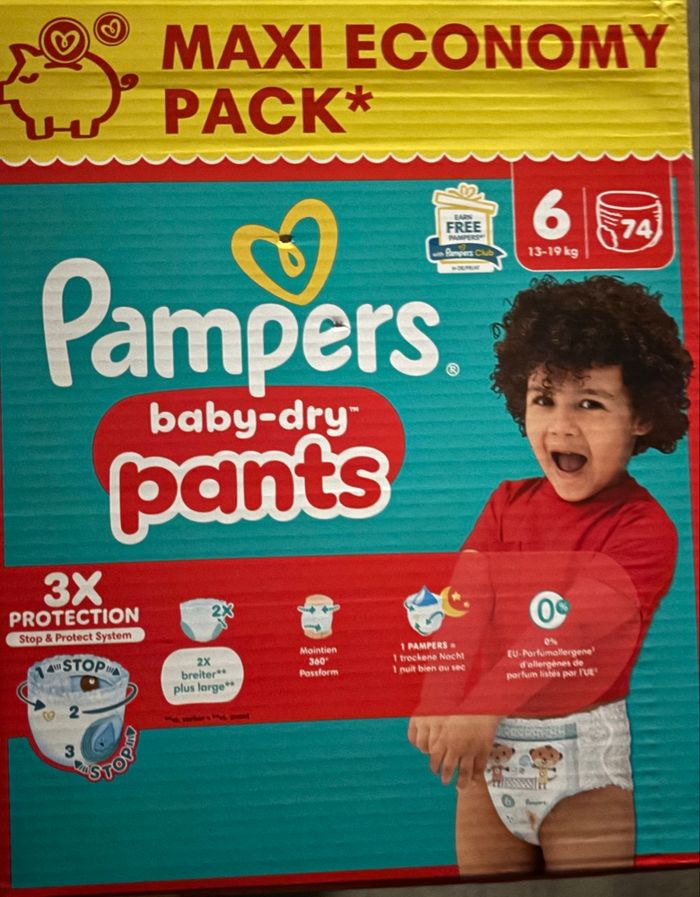 Couches Pampers pants taille 6
