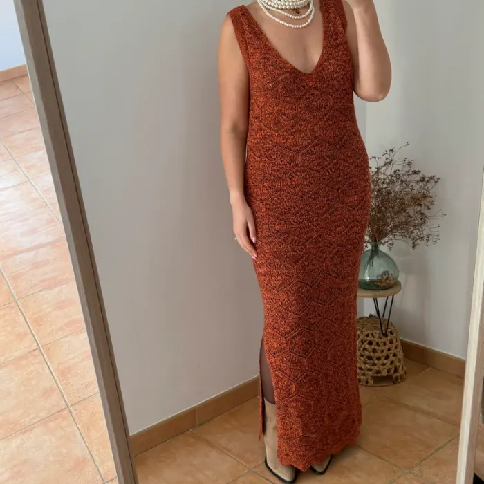 Robe Longue en Maille H&M Taille L