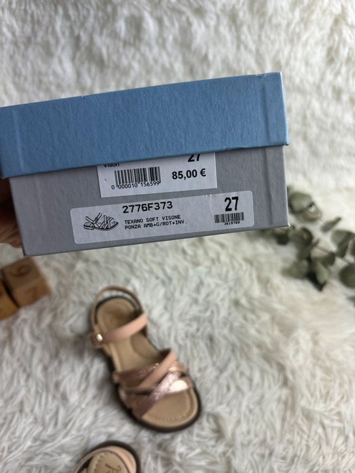 Paire de sandales rose Franco Romagnoli taille 27 - photo numéro 4