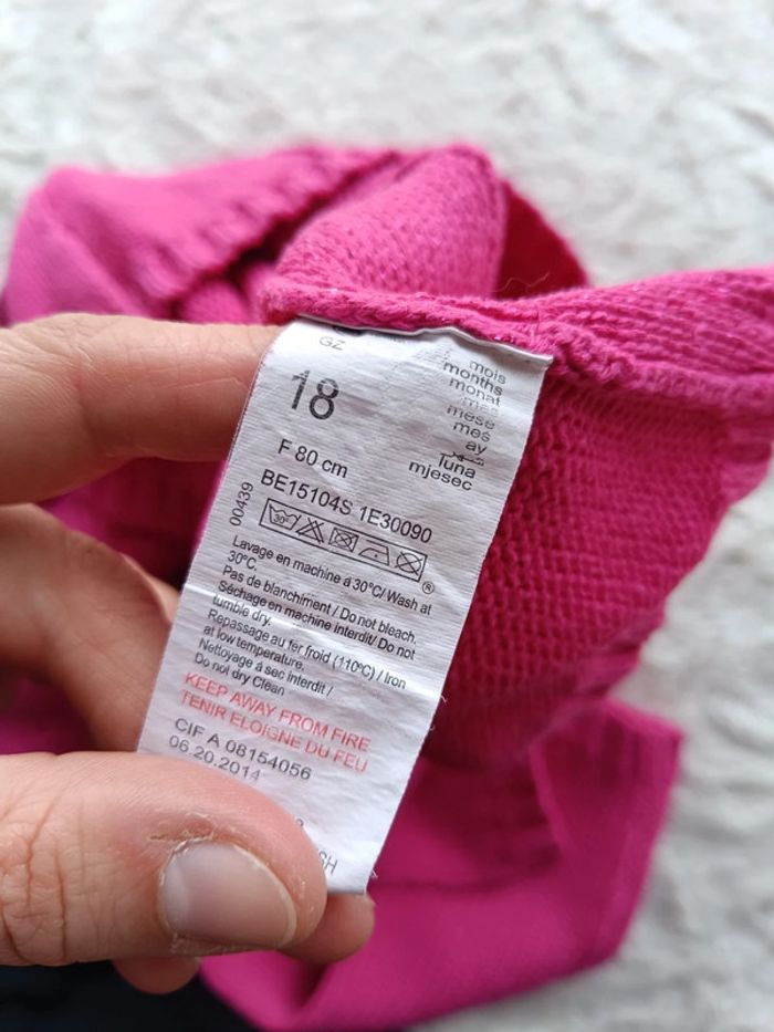 Robe pull manches longues Fille 18 mois maille Grain de blé - photo numéro 7