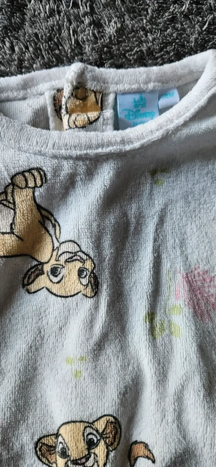 Pyjama 1 pièce chaud simba le roi lion 18 mois - photo numéro 3