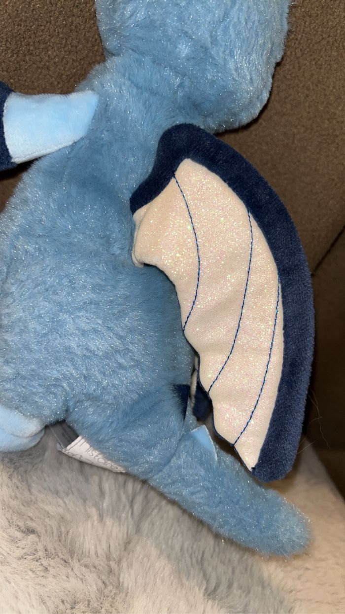 Doudou / peluche dragon bleu - Parfait etat - Histoire D’ours - photo numéro 4