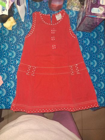 Robe rouge bordeaux 23 mois