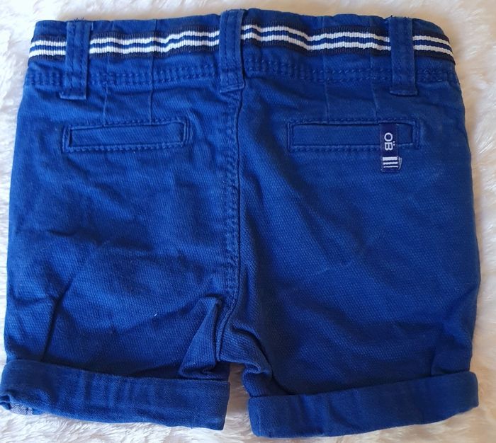 Short bébé garçon,  bleu,  Obaïbi - photo numéro 2