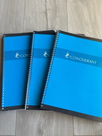Grand cahier Conquerant lot de 3