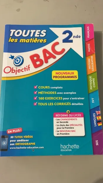 Objectif bac -Classe de seconde