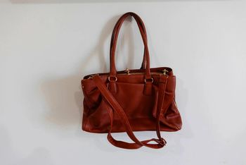 Sac Aldo Cuir marron ( Quelques défauts d'usure)