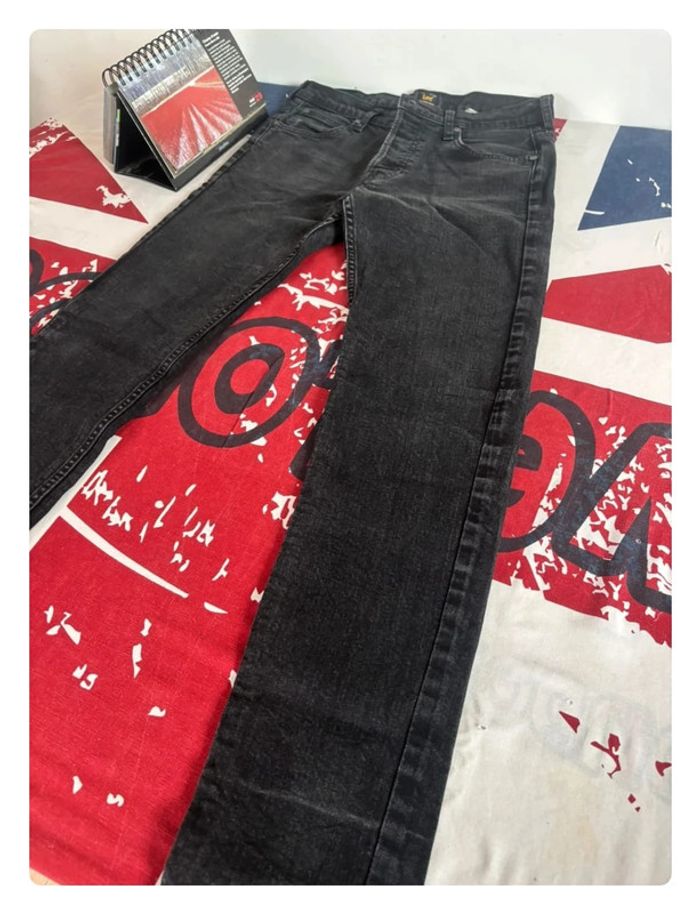 Jeans Lee noir chiné taille 38 slim - photo numéro 12