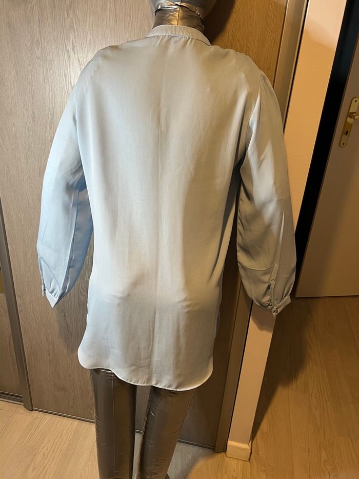 Chemise femme bleu ciel M - photo numéro 5