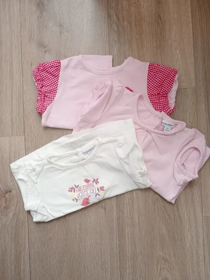 lot de 3 T-shirt MC 6M