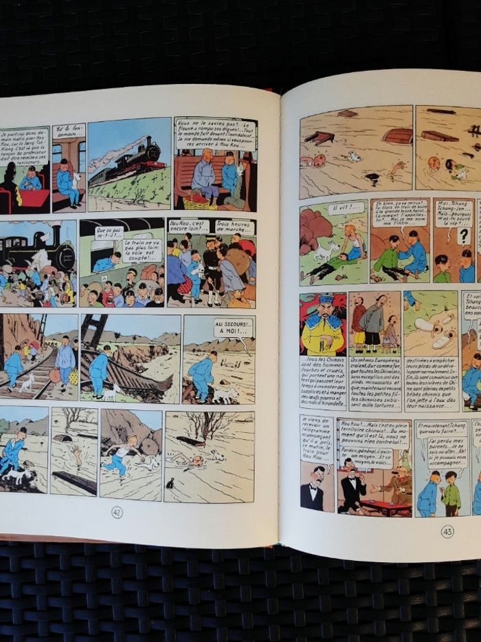 Bd herge les aventures de tintin le lotus bleu édition de casterman année 1999 - photo numéro 9