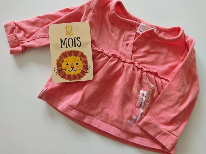 Tee shirt manches longues taille 12 mois