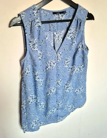 Blouse débardeur  bleu Kiabi taille  M