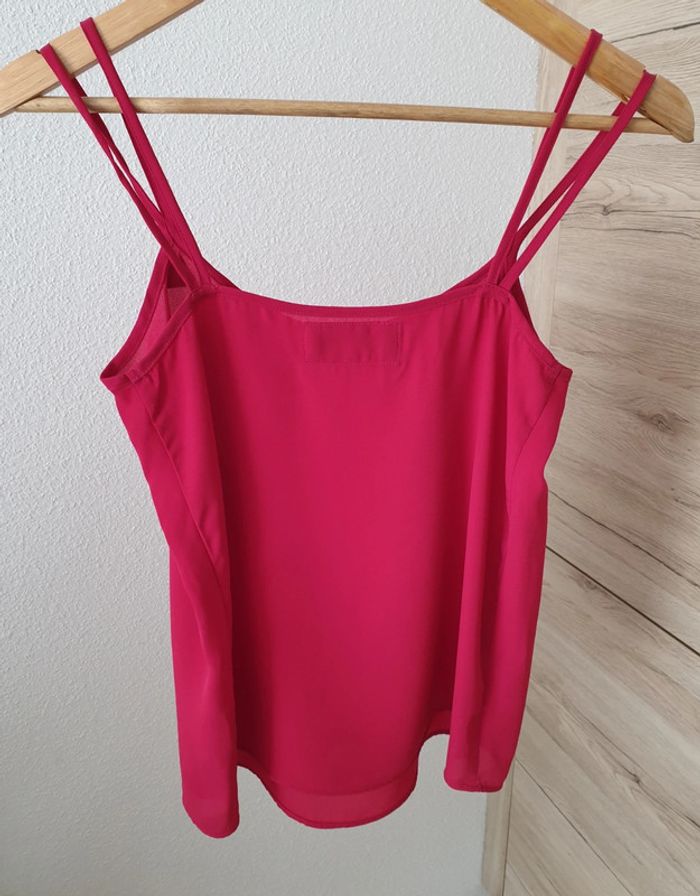Débardeur blouse rose fuchsia - photo numéro 2