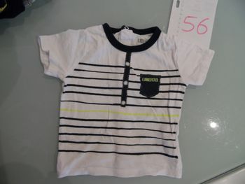 t-shirt 3 mois manche court liberto