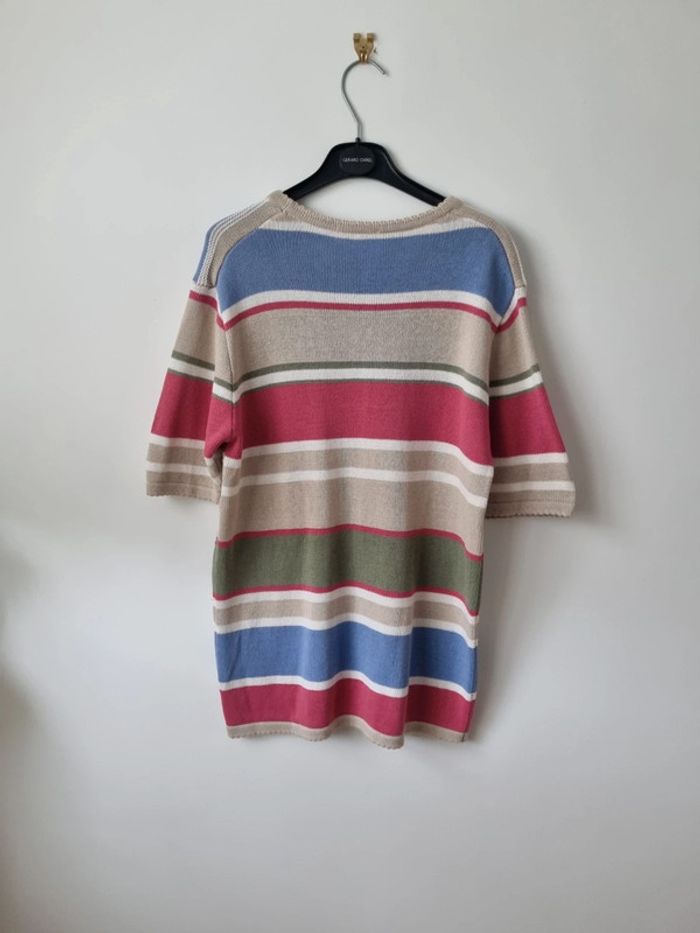 Top en coton brodé coloré vintage - photo numéro 11