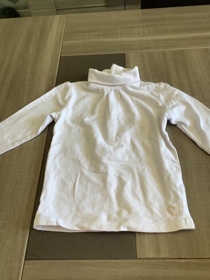 T-shirt col roulé coton taille 3 ans